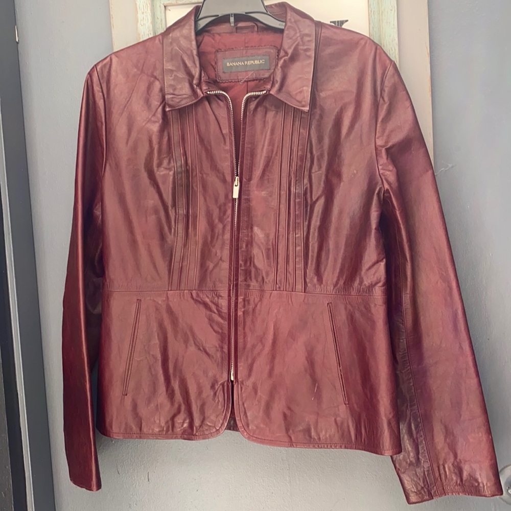 Banana Republic Boudreaux leather jacket